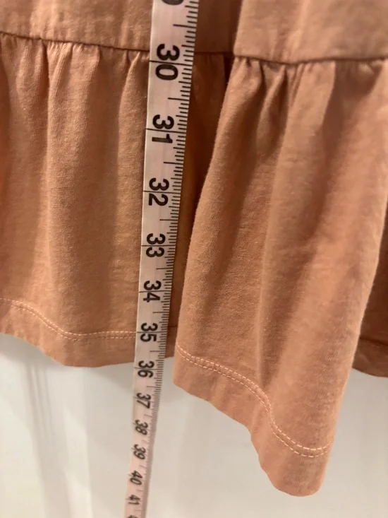 Sol Angeles Sleeveless Tiered Tank Midi Cotton Dress Blush Beige Pink size S - Picture 11 of 13